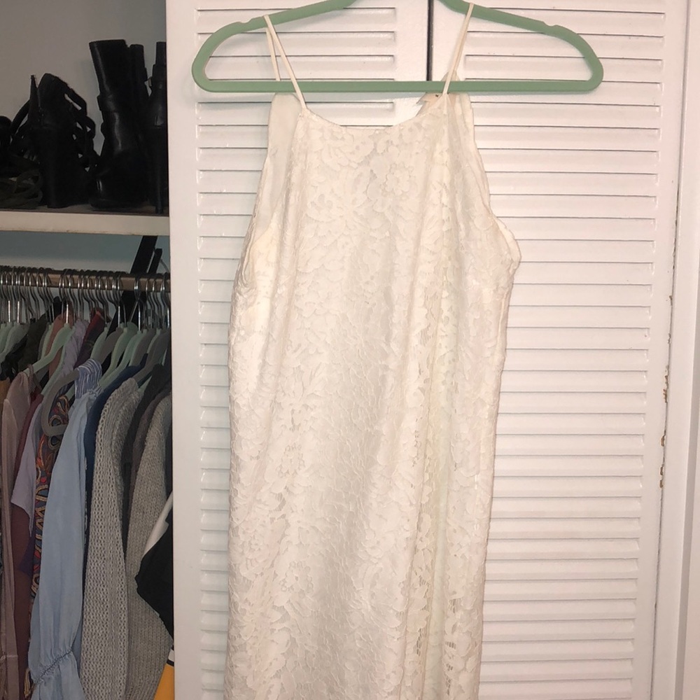 White lace dress